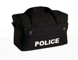 Rothco Canvas Small Black Police Logo Gear Bag